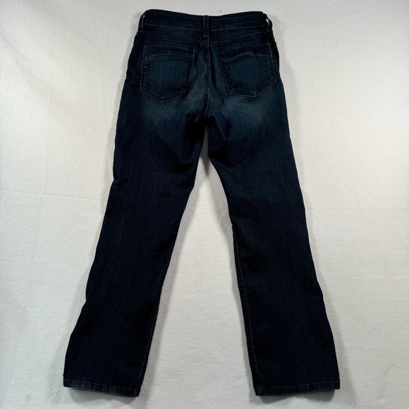 NYDJ Straight Leg Jeans Womens Size 6 Dark Blue Mid Rise - Picture 4 of 14